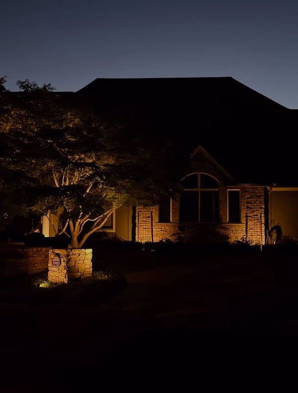 Outdoor lighting on a home in Anacortes, WA