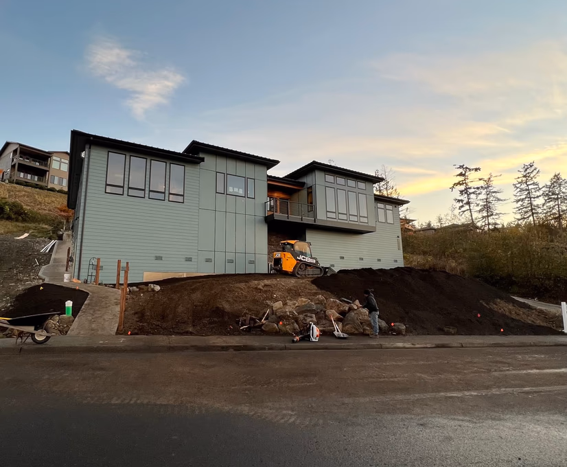 Landscape installation in Anacortes, WA